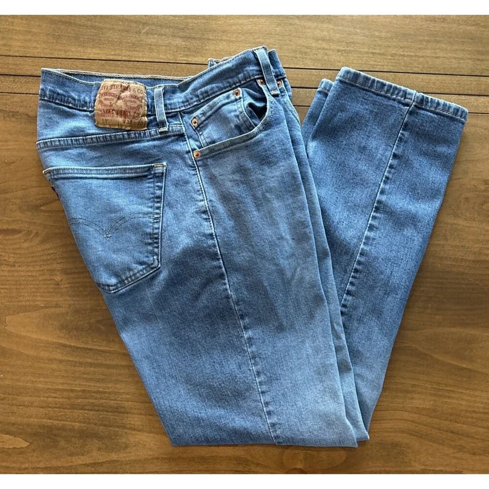 Levis 559 Jeans Men 32x30 Mens Relaxed Straight Blue Pants Loose Fit